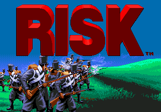 Risk title screen for Sega Genesis